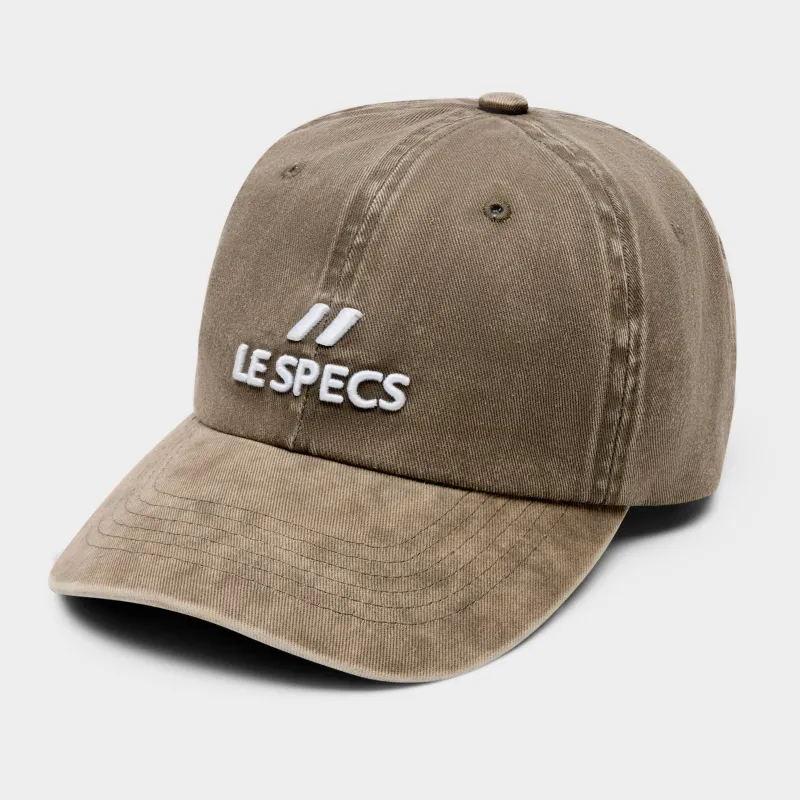 LE SPECS LOGO CAP | WASHED GREY made by Le Specs