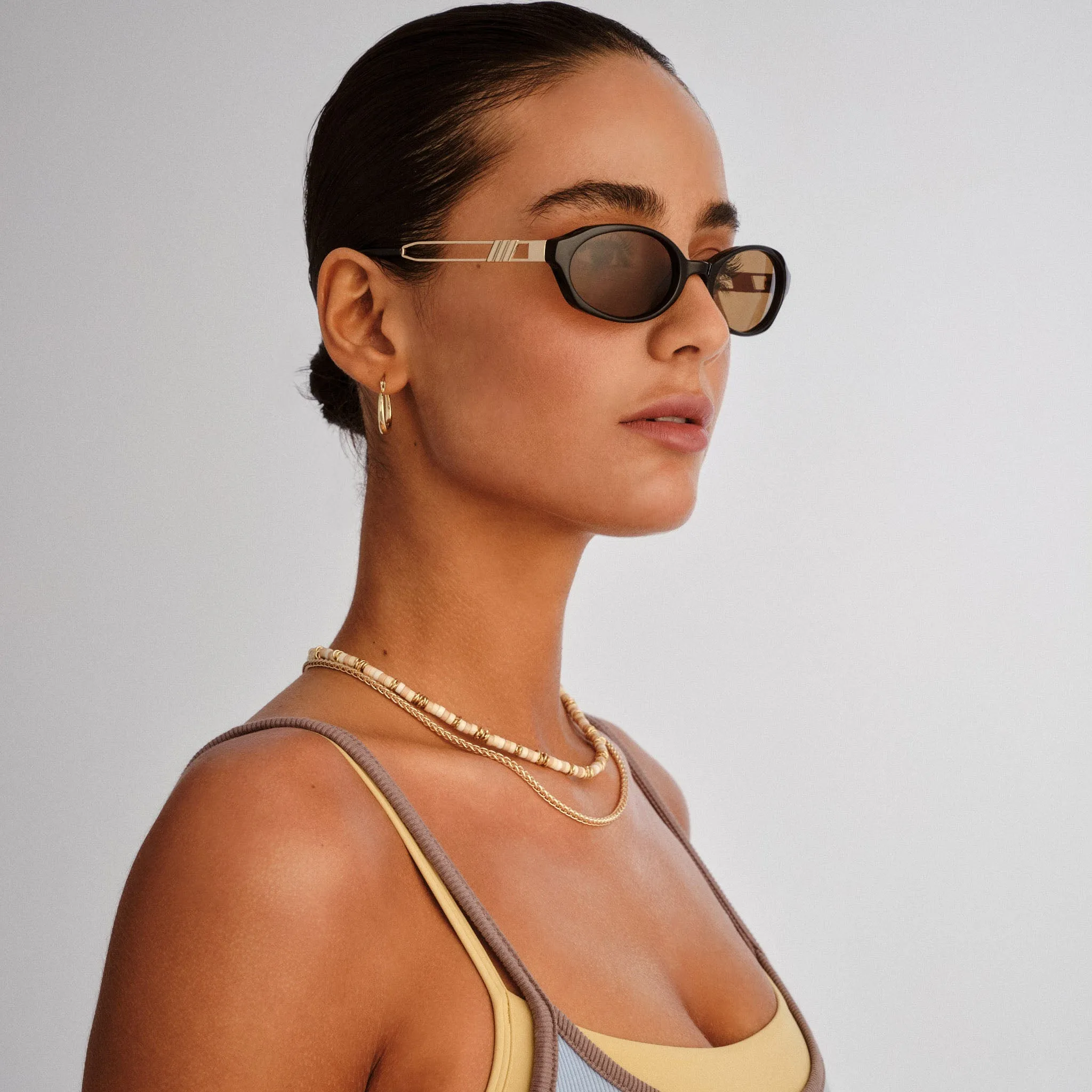 LUNITA | BLACK LIGHT BROWN MONO sold by Le Specs product image thumbnail 2