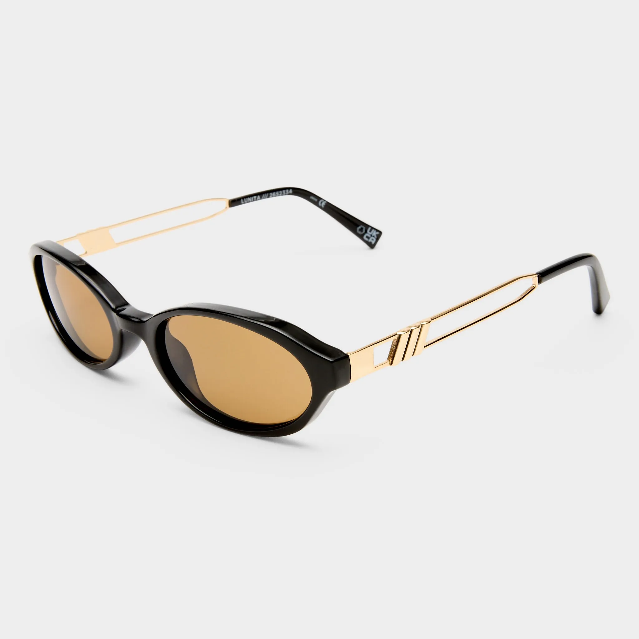 LUNITA | BLACK LIGHT BROWN MONO sold by Le Specs product image thumbnail 3