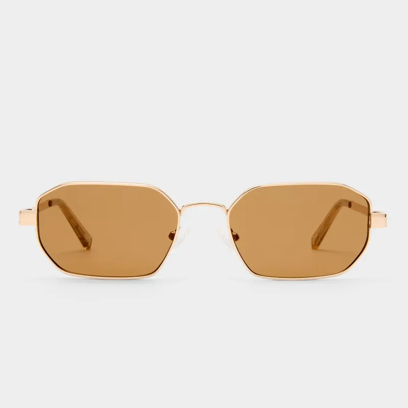 MYTHIC | GOLD LIGHT BROWN MONO made by Le Specs