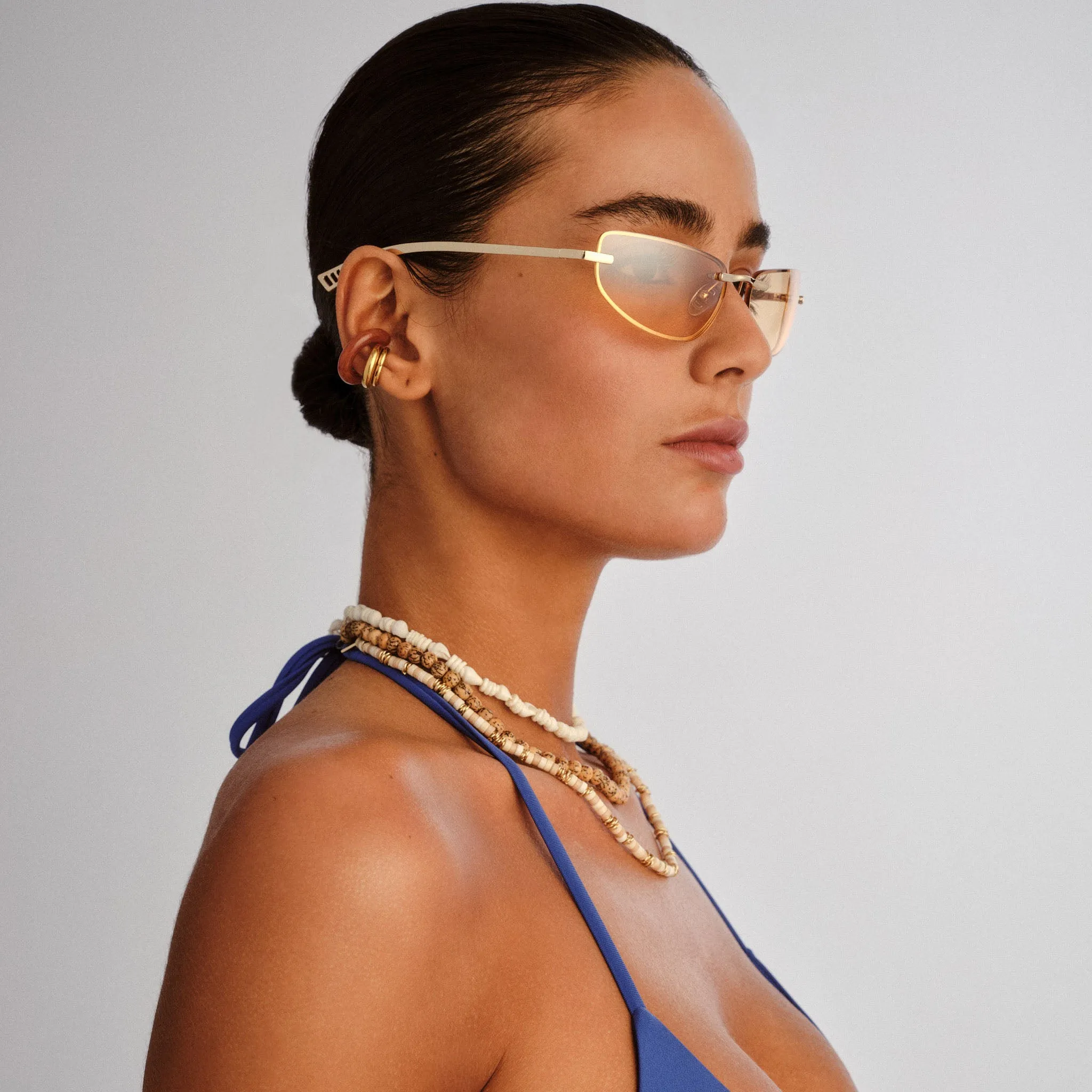 BUBBLES | GOLD AMBER TINT SILVER FLASH sold by Le Specs product image thumbnail 2