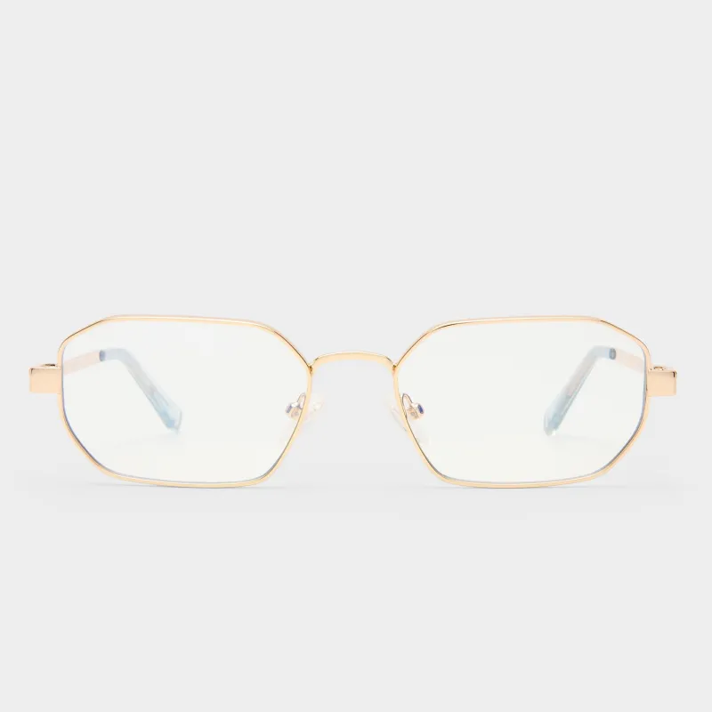 MYTHIC | GOLD BLUE LIGHT LENS sold by Le Specs