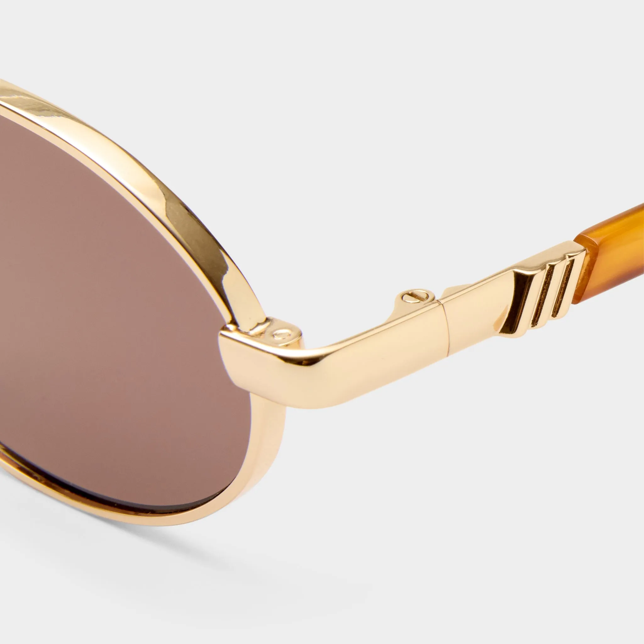 ICICLE | BRIGHT GOLD SMOKEY BROWN MONO sold by Le Specs product image thumbnail 4