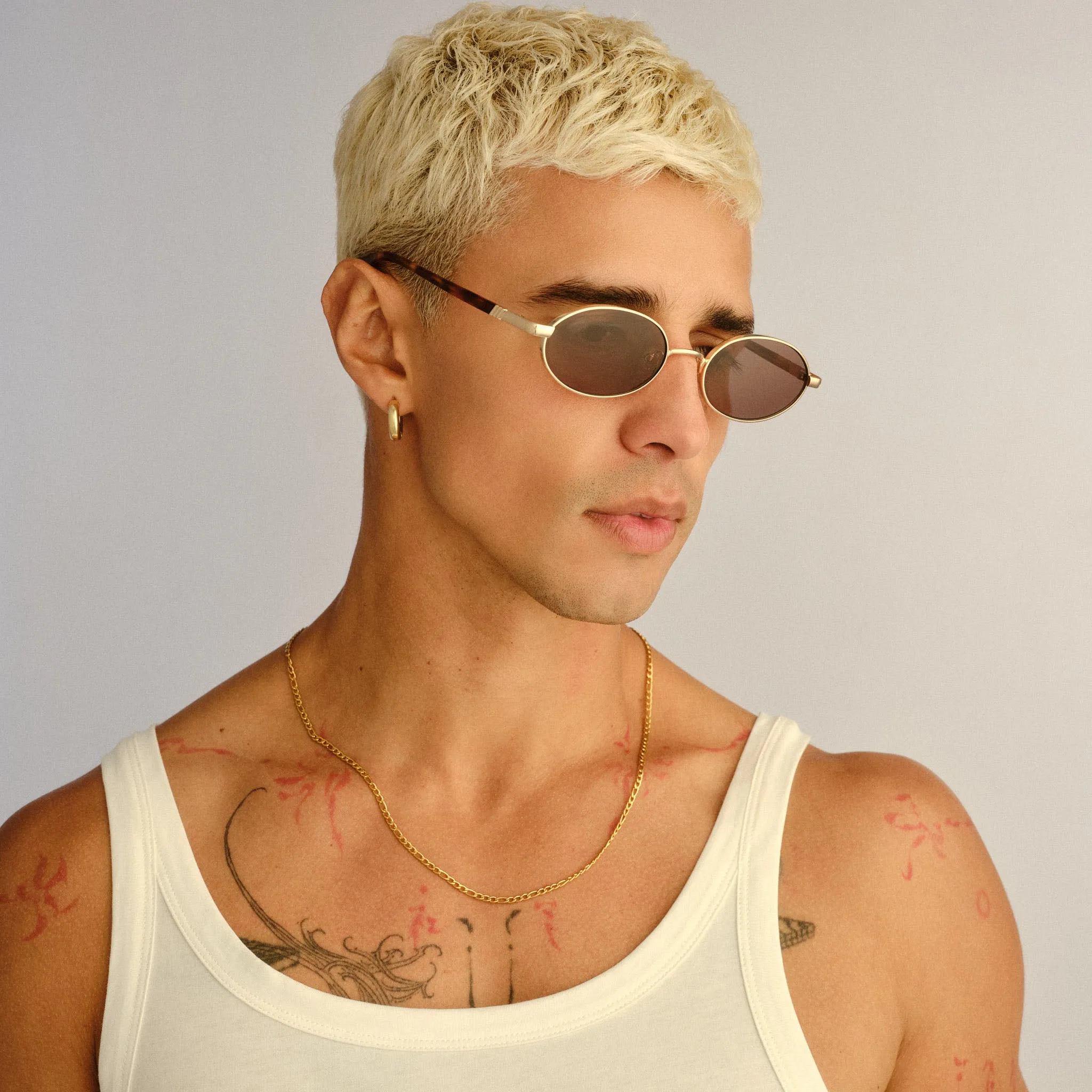 ICICLE | BRIGHT GOLD SMOKEY BROWN MONO sold by Le Specs product image thumbnail 5