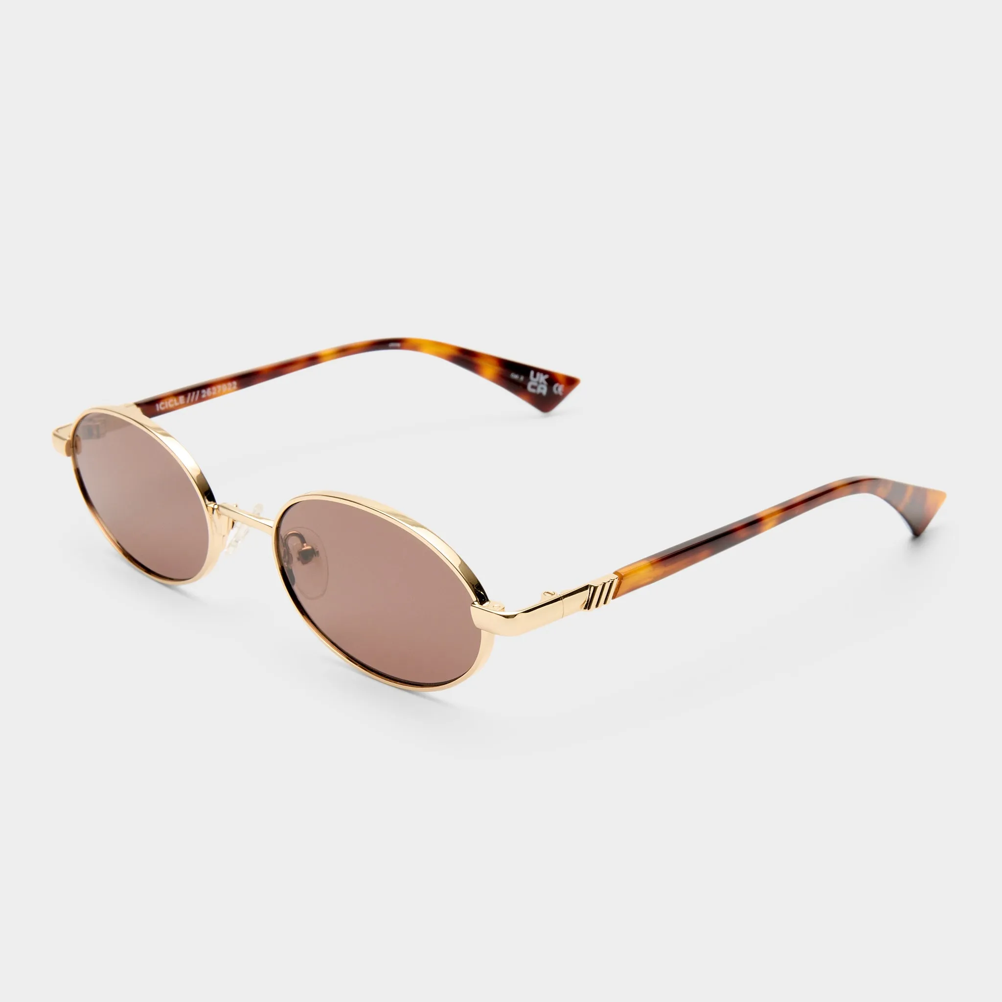 ICICLE | BRIGHT GOLD SMOKEY BROWN MONO sold by Le Specs product image thumbnail 3