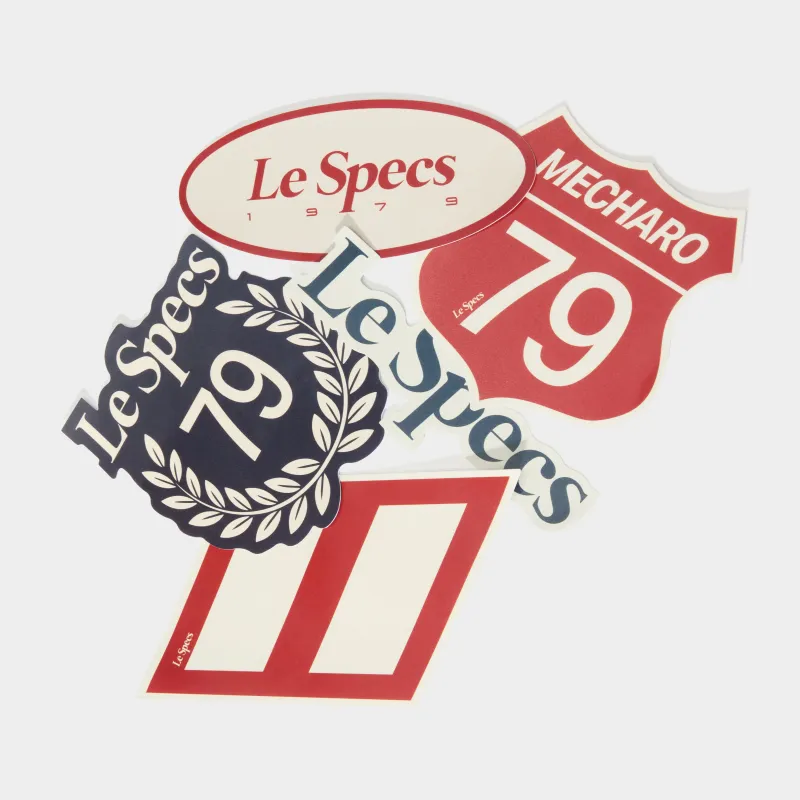 LE SPECS STICKER SET | RED, WHITE & NAVY BLUE made by Le Specs