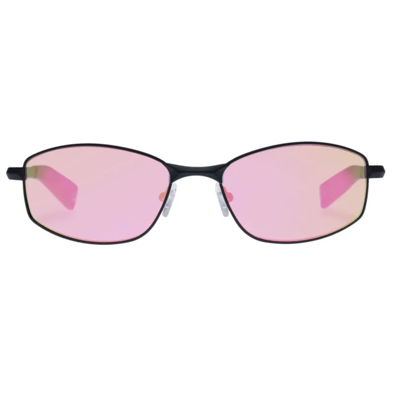 STAR BEAM | MATTE BLACK PINK MIRROR sold by Le Specs