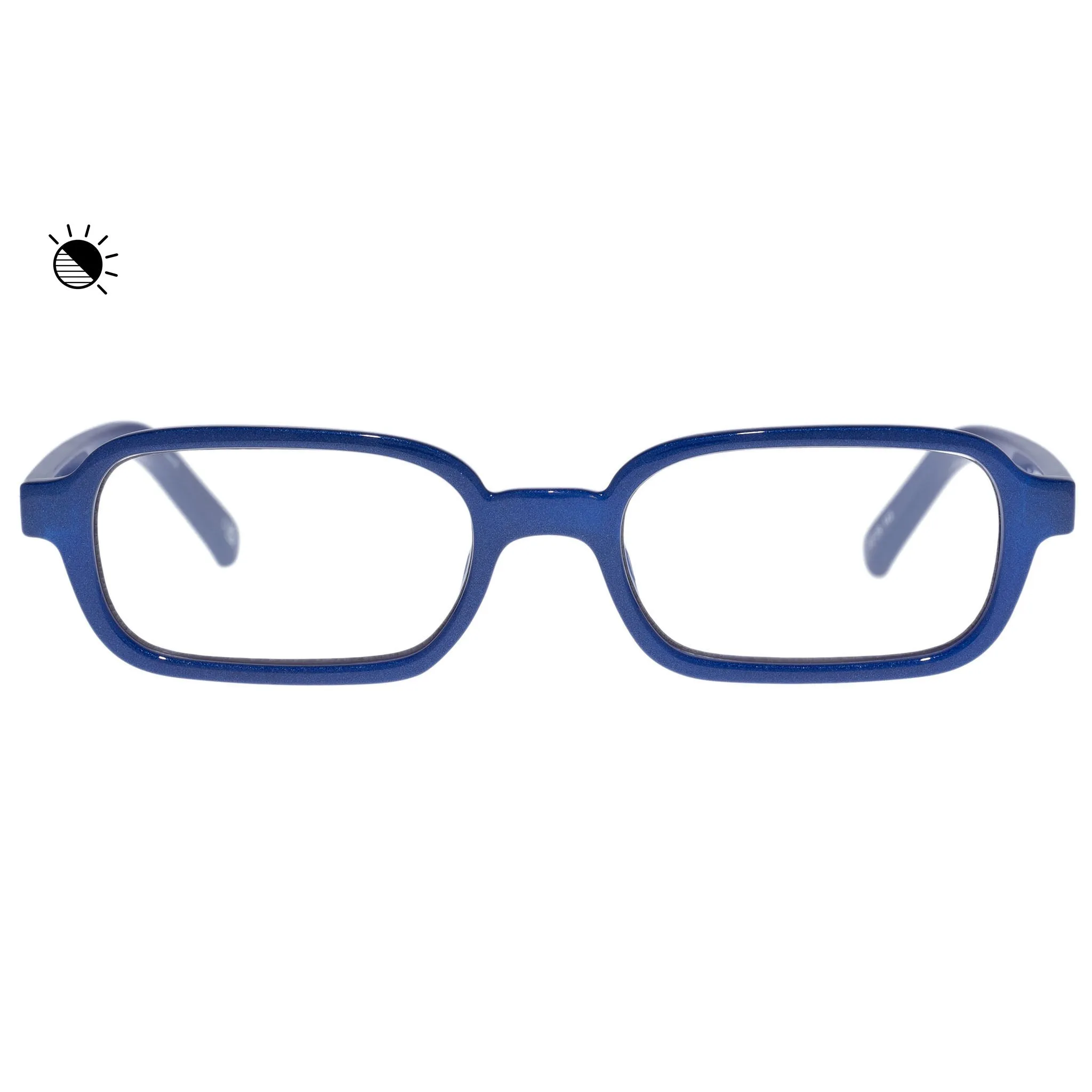 PILFERER TRANSITION LENSES | METALLIC NAVY sold by Le Specs