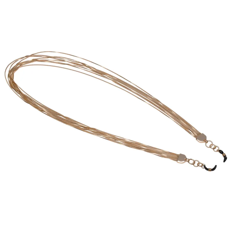 Y2K LAYERED CHAIN | SHINY LIGHT GOLD sold by Le Specs