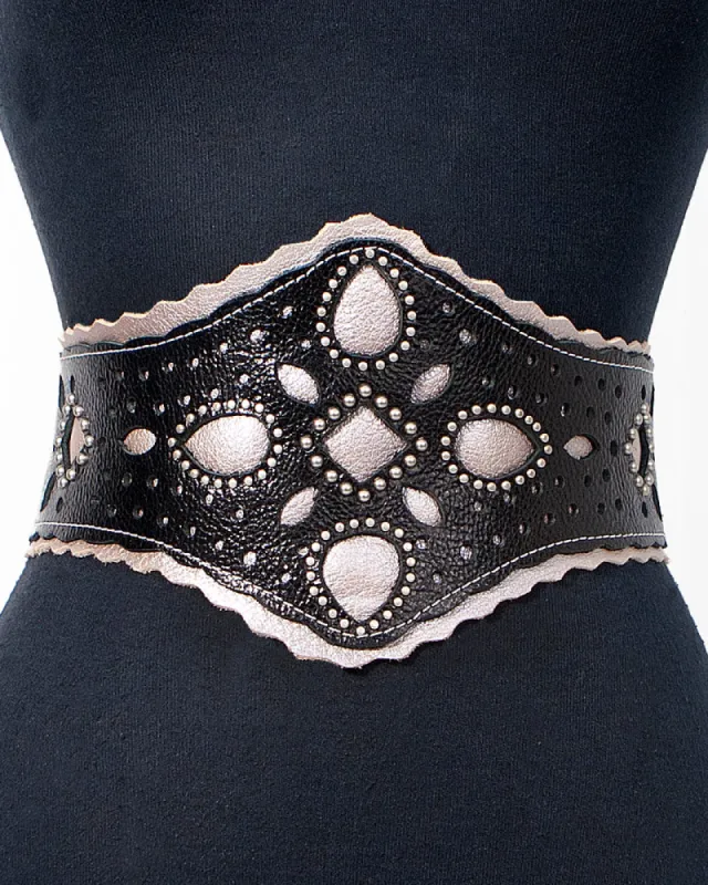 *Vintage Western Cutout Wide Belt sold by Leatherock