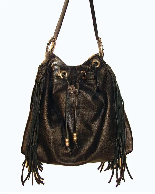 *Drawstring Hobo Bag sold by Leatherock