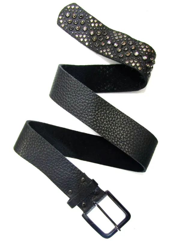 Hematite Studded Belt sold by Leatherock