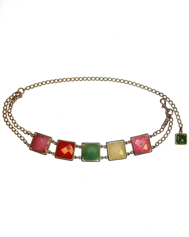 *Bright-colored Chain Belt sold by Leatherock