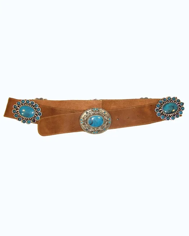 Taos Concho Hip Belt sold by Leatherock