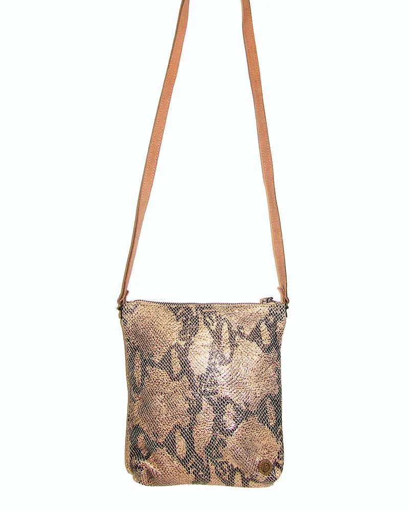 Metallic Snake-Effect Crossbody Bag sold by Leatherock product image thumbnail 2