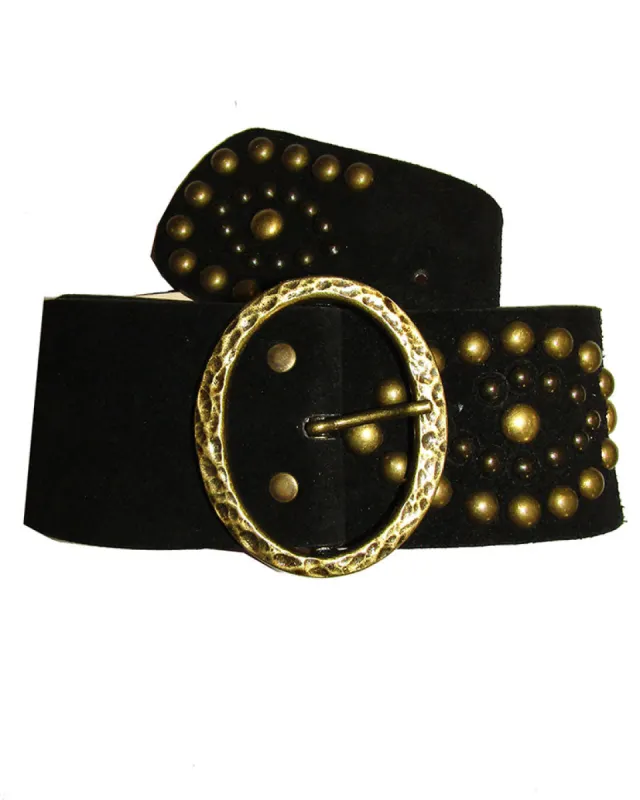 Suede Studded Contour Hip Belt sold by Leatherock