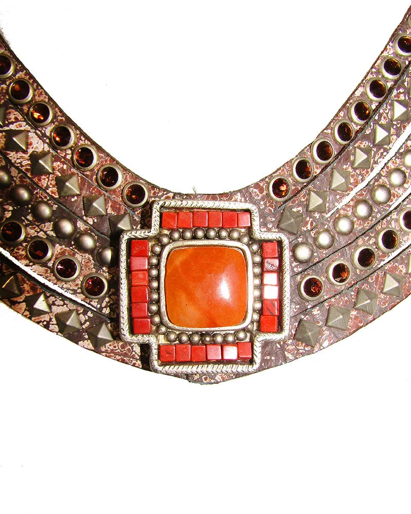 La Cruz Bib Necklace sold by Leatherock product image thumbnail 3