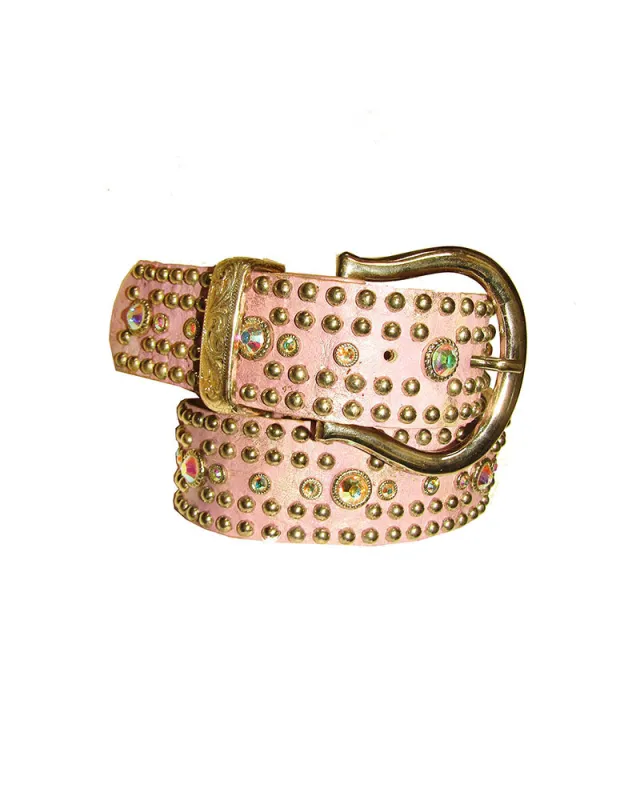 *Sunset Rhinestone Jean Belt made by Leatherock