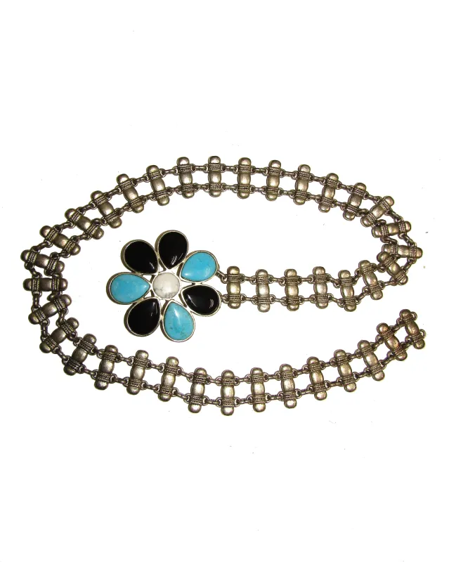 Vintage Flower Chain Belt sold by Leatherock