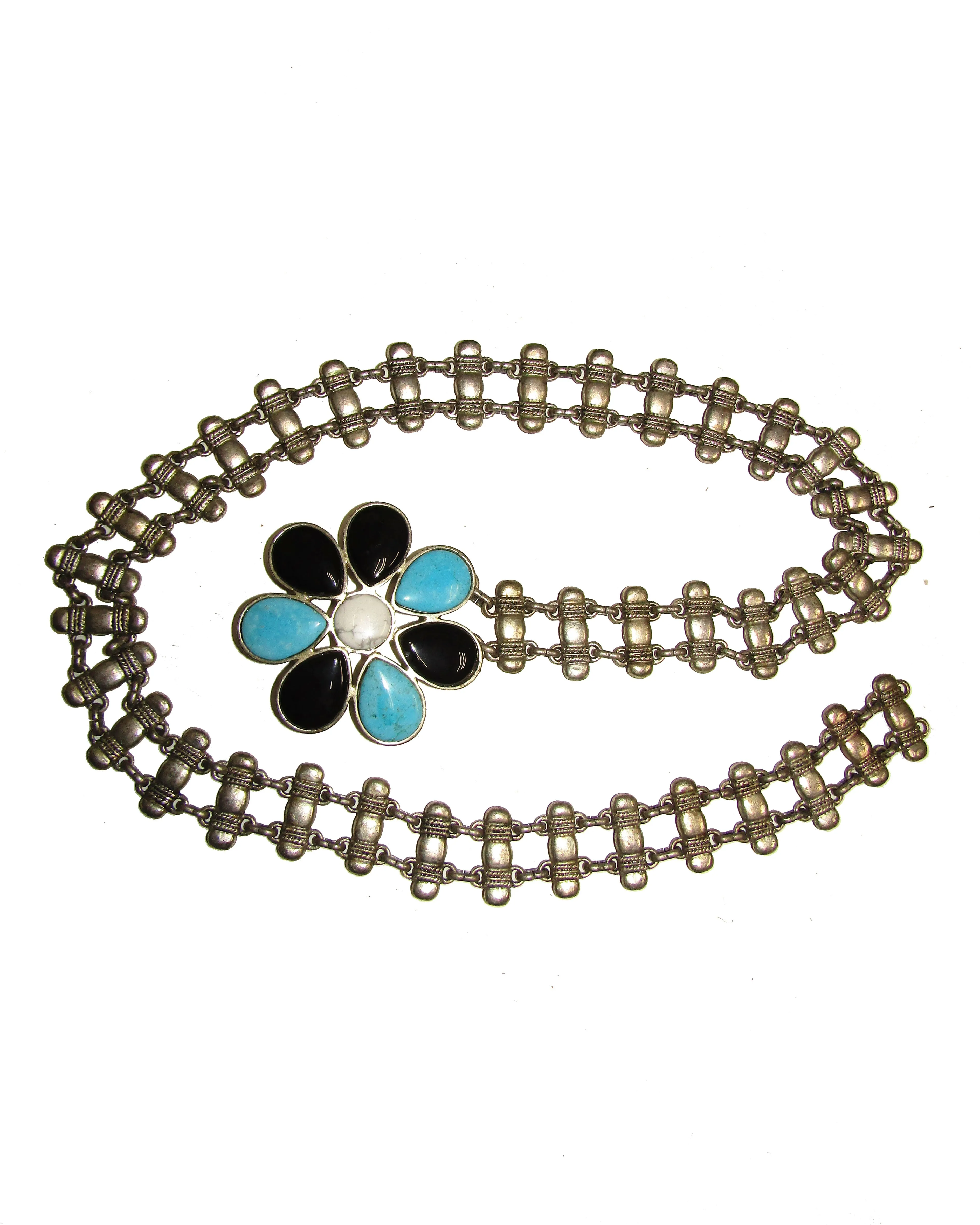 Vintage Flower Chain Belt sold by Leatherock