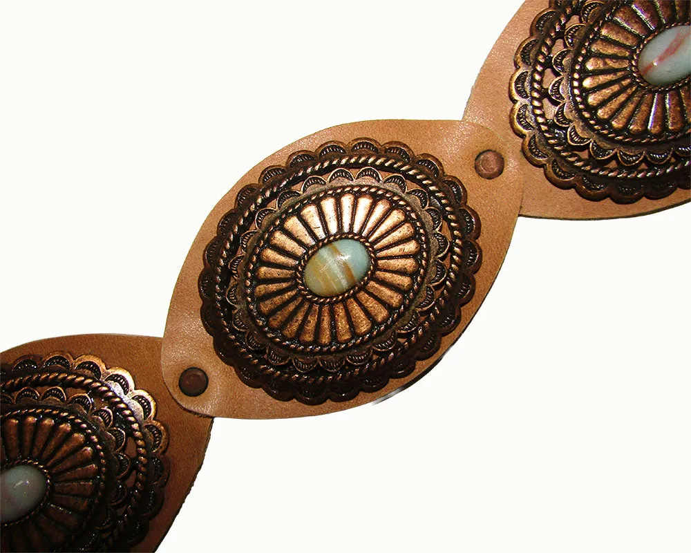 Statement Concho Belt with elastic sold by Leatherock product image thumbnail 3