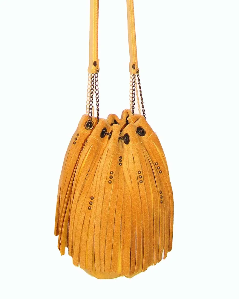 Sunny Fringe Bucket Bag sold by Leatherock