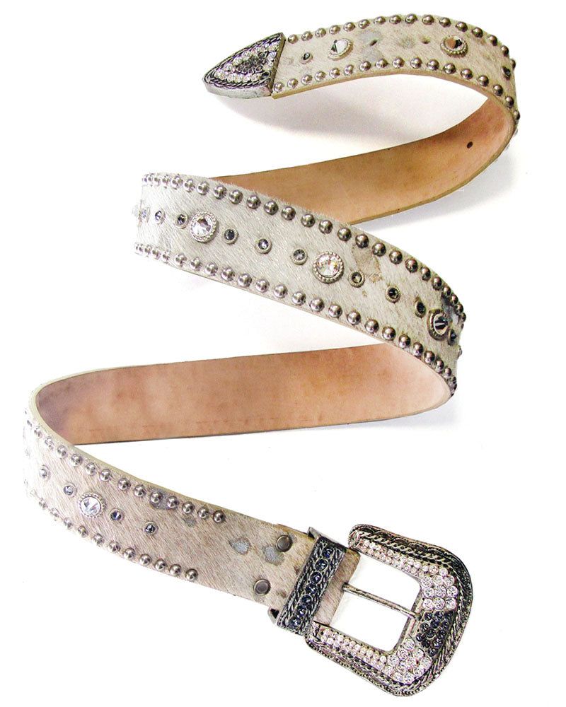 Silver Crystal Jean Belt sold by Leatherock