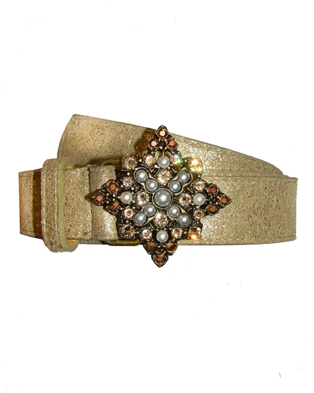 Antoinette Skinny Belt sold by Leatherock