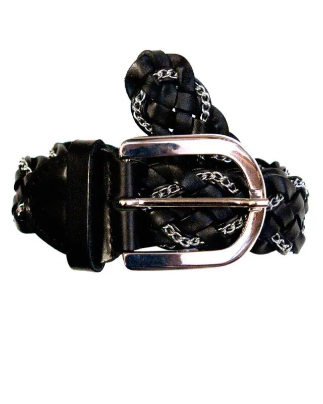 Cutler Braided Chain Belt sold by Leatherock