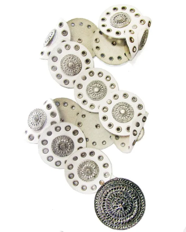 Vintage Western Leather Concho Belt sold by Leatherock