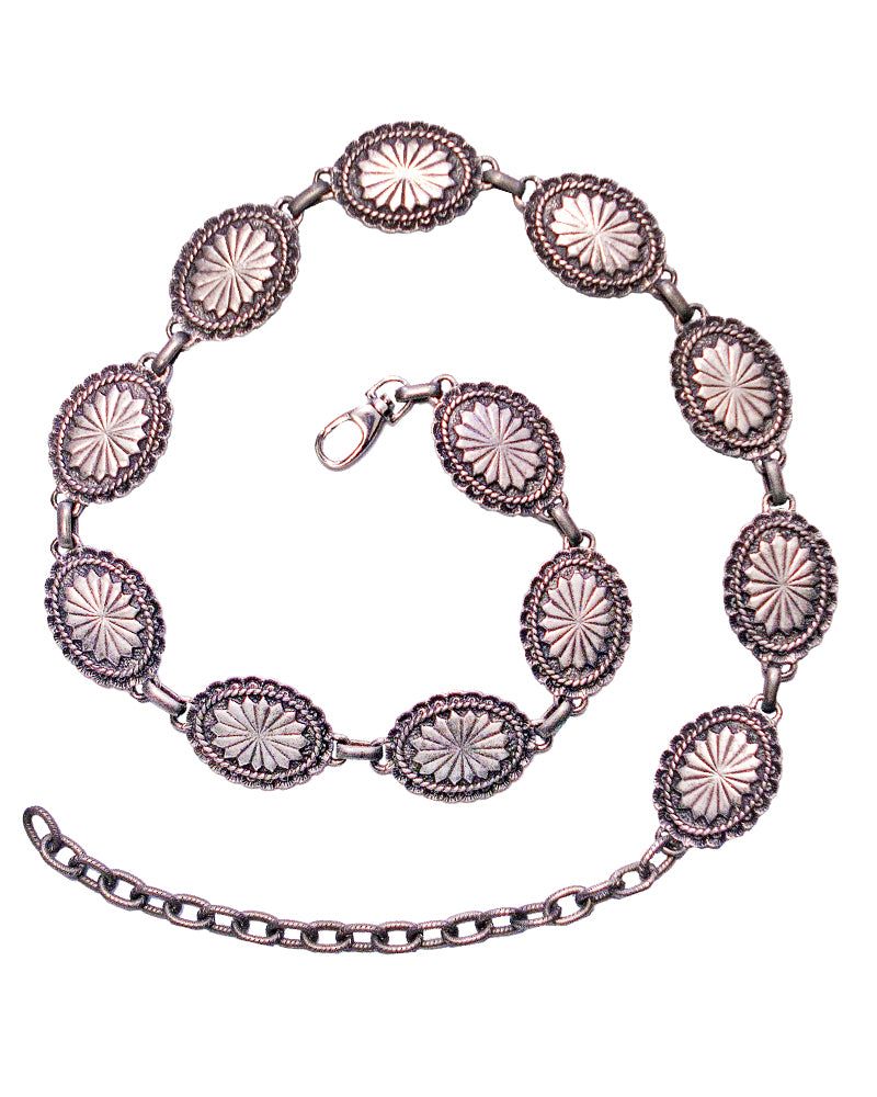 Mini Concho Chain Belt sold by Leatherock