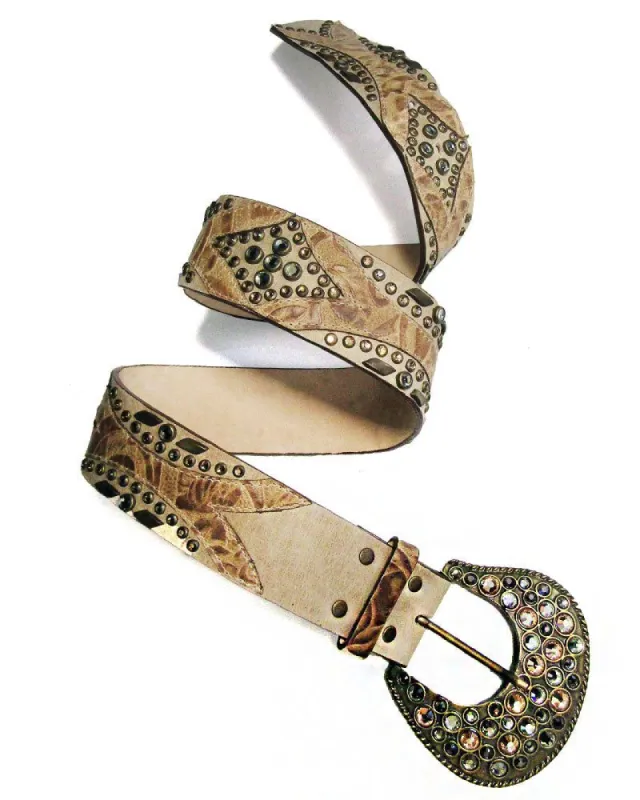 Western Style Crystal Belt sold by Leatherock