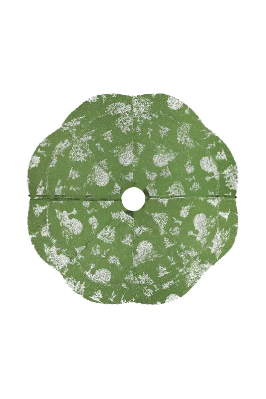 Reyrosa Toile Cotton Tree Skirt sold by Lela Rose