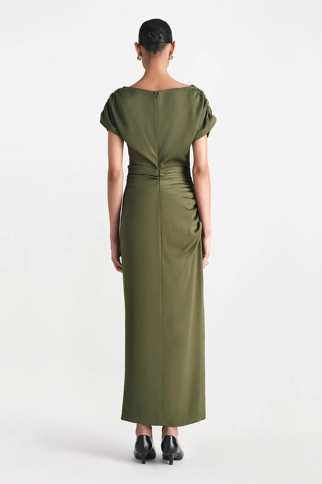 Satin Crepe Heather Dress sold by Lela Rose product image thumbnail 4