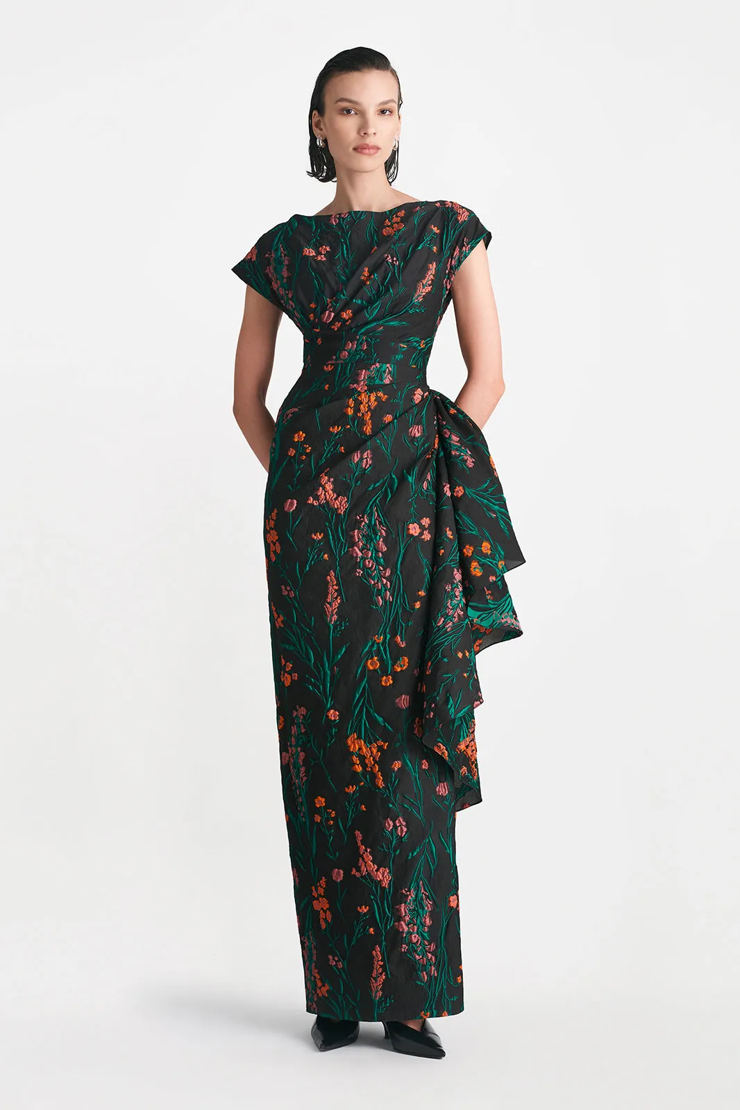 Floral Fil Coupe Florence Gown sold by Lela Rose product image thumbnail 2