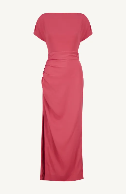 Satin Crepe Heather Dress sold by Lela Rose
