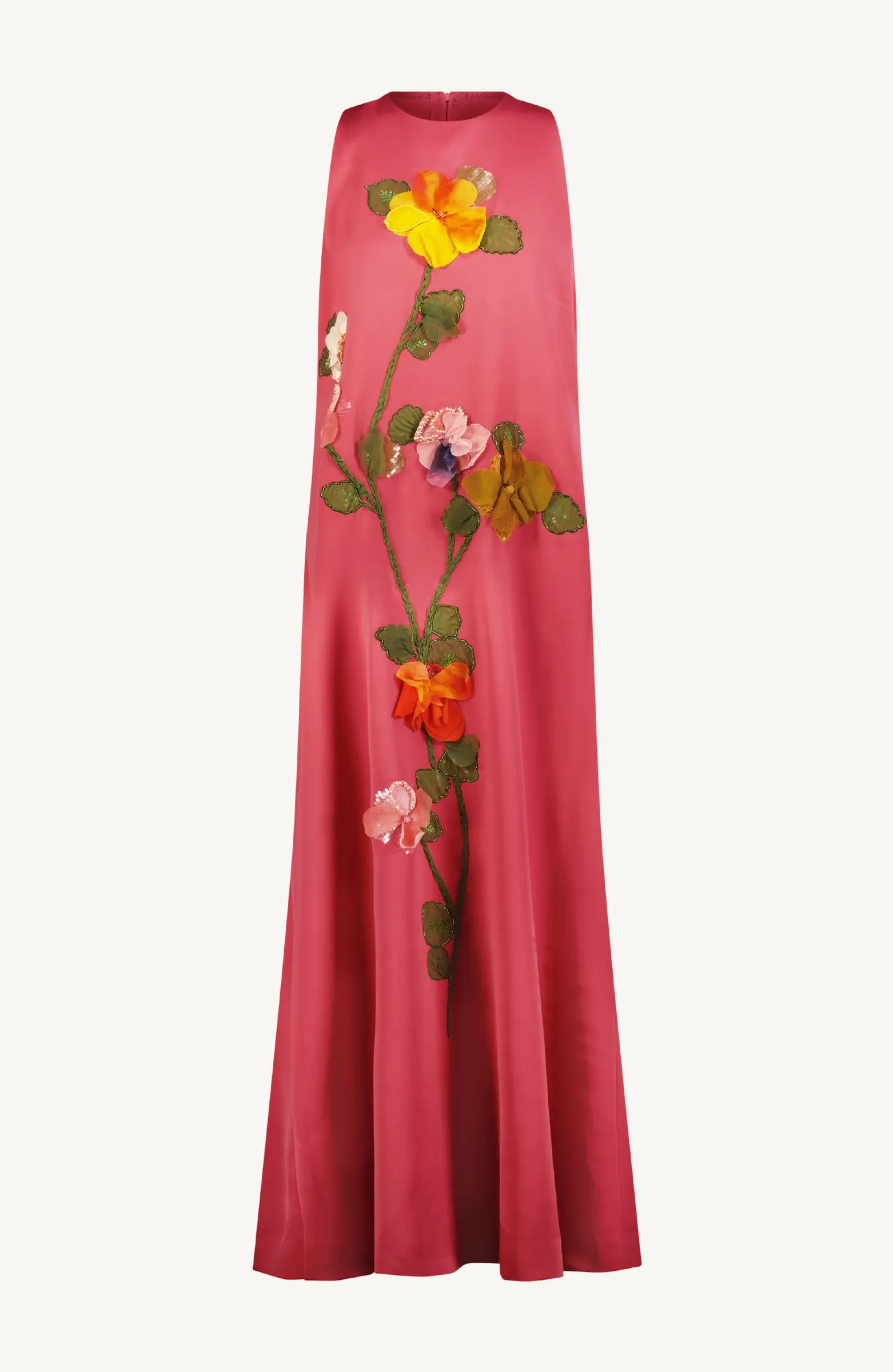 Fluid Crepe Floral Embroidery Francie Gown sold by Lela Rose