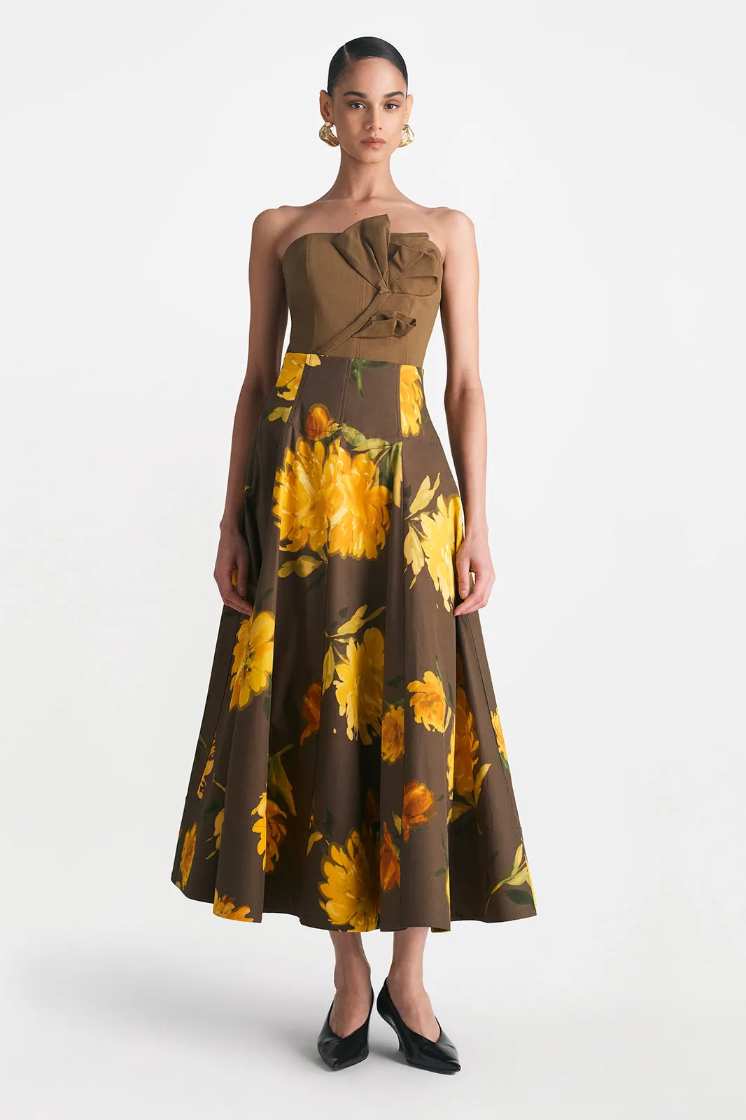 Floral Printed Cotton Parker Skirt sold by Lela Rose product image thumbnail 2