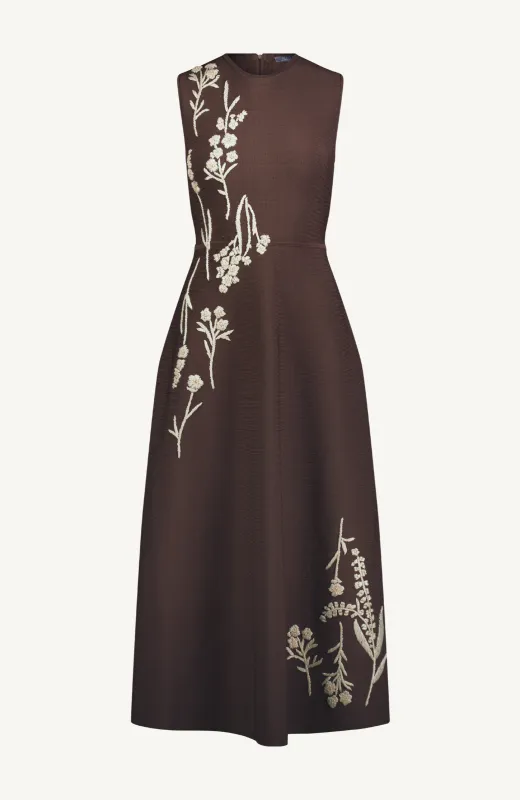 Raffia Embroidered Knit Hailey Dress sold by Lela Rose