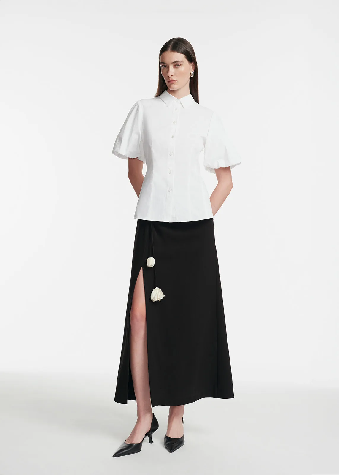 Cotton Poplin Full Sleeve Shirt sold by Lela Rose