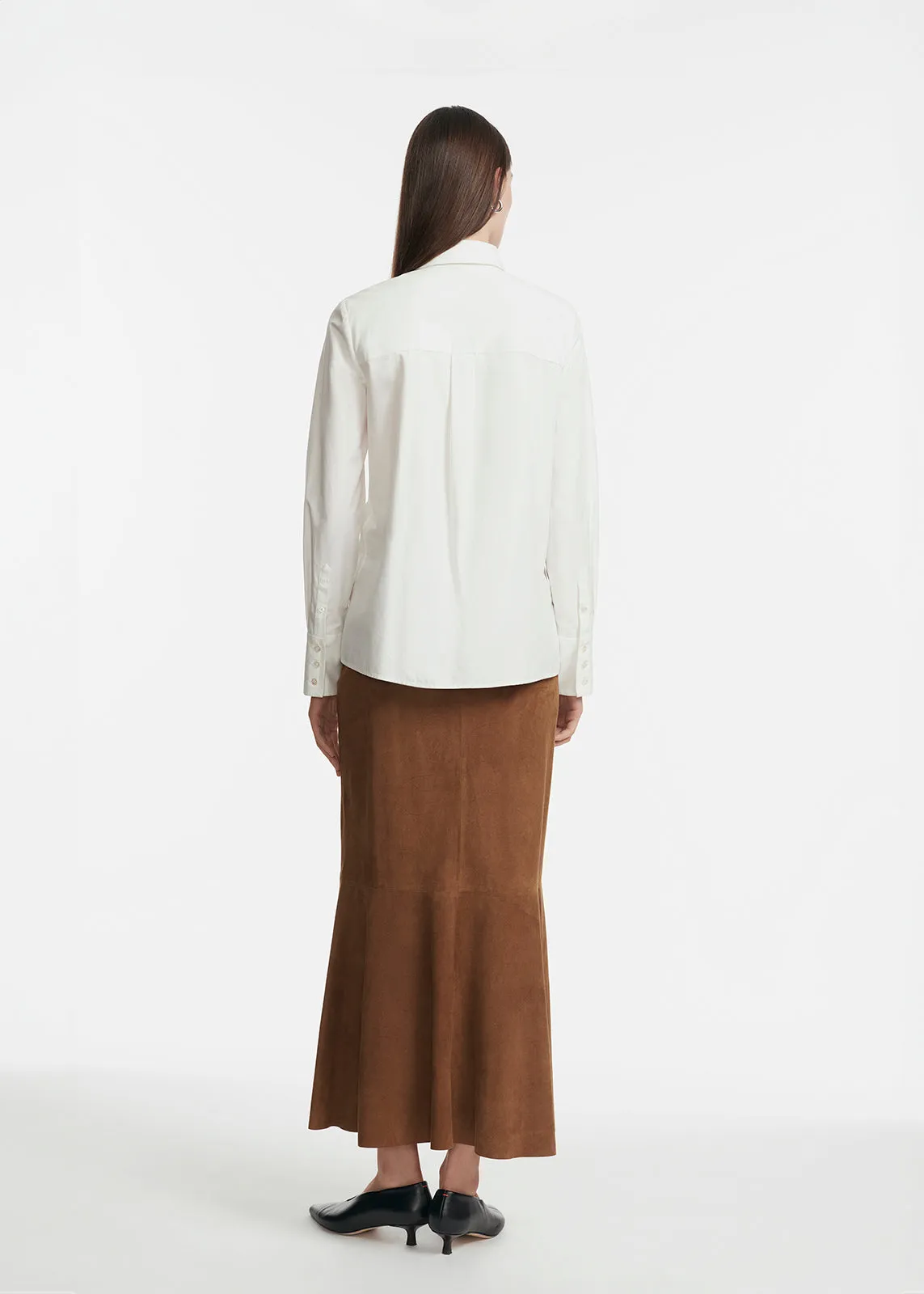 Boucle Embroidered Cotton Poplin Shirt sold by Lela Rose product image thumbnail 3