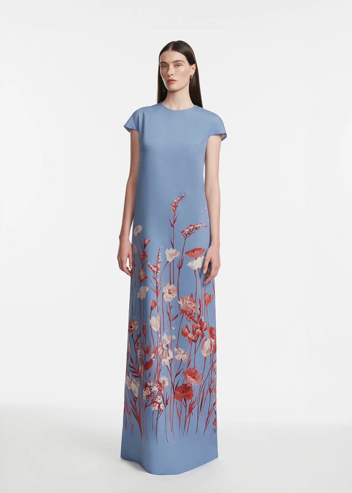 Floral Crepe Augusta Gown sold by Lela Rose