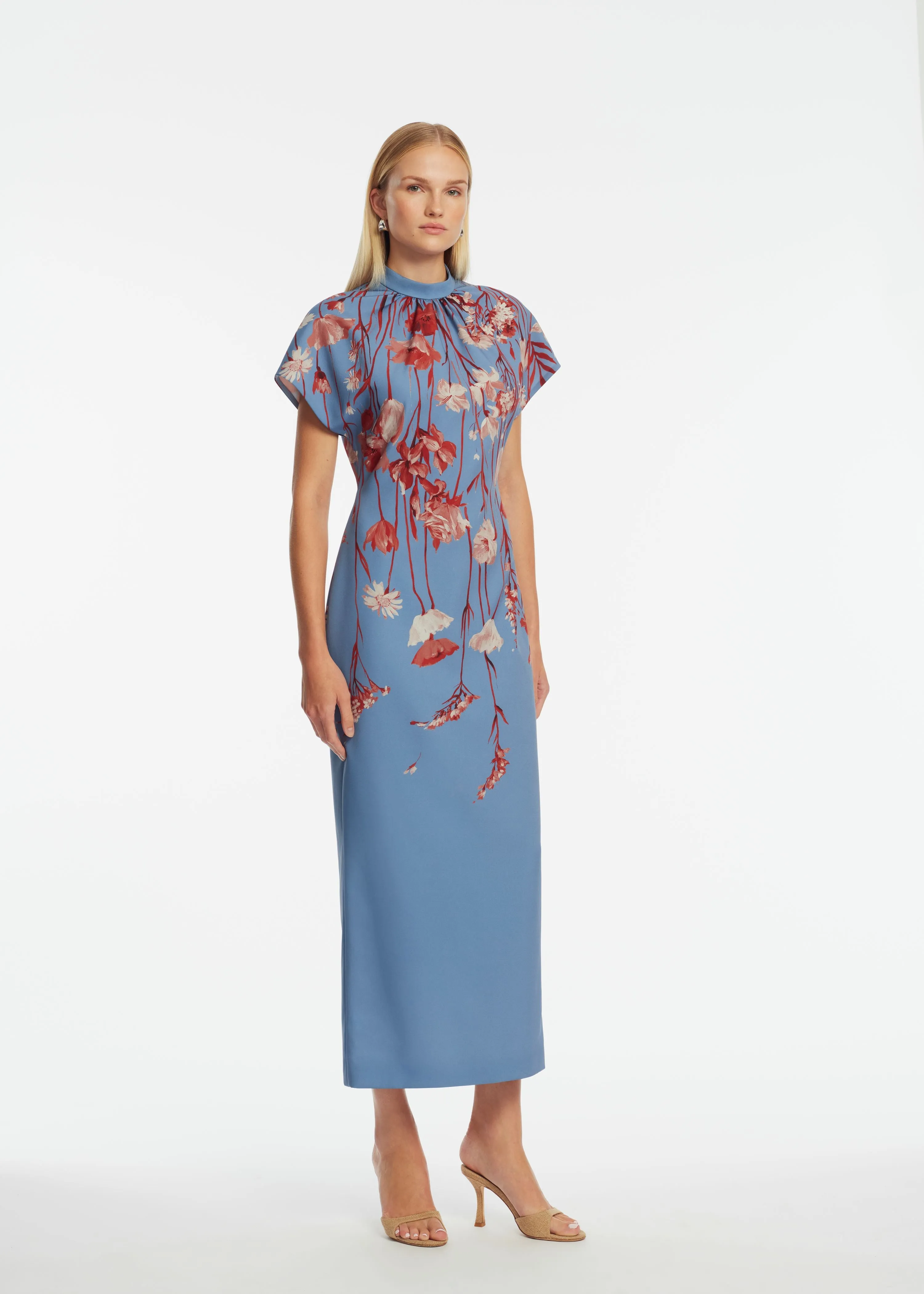 Floral Crepe Stella Dress sold by Lela Rose product image thumbnail 3