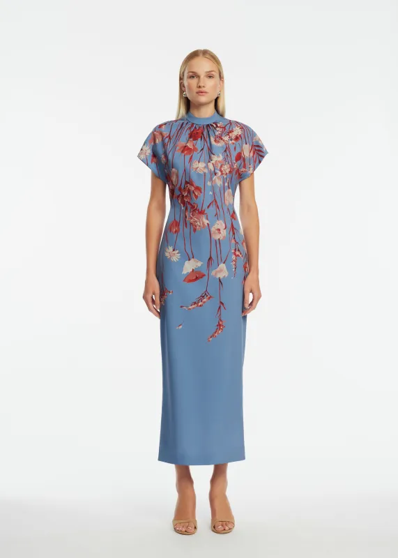 Floral Crepe Stella Dress sold by Lela Rose