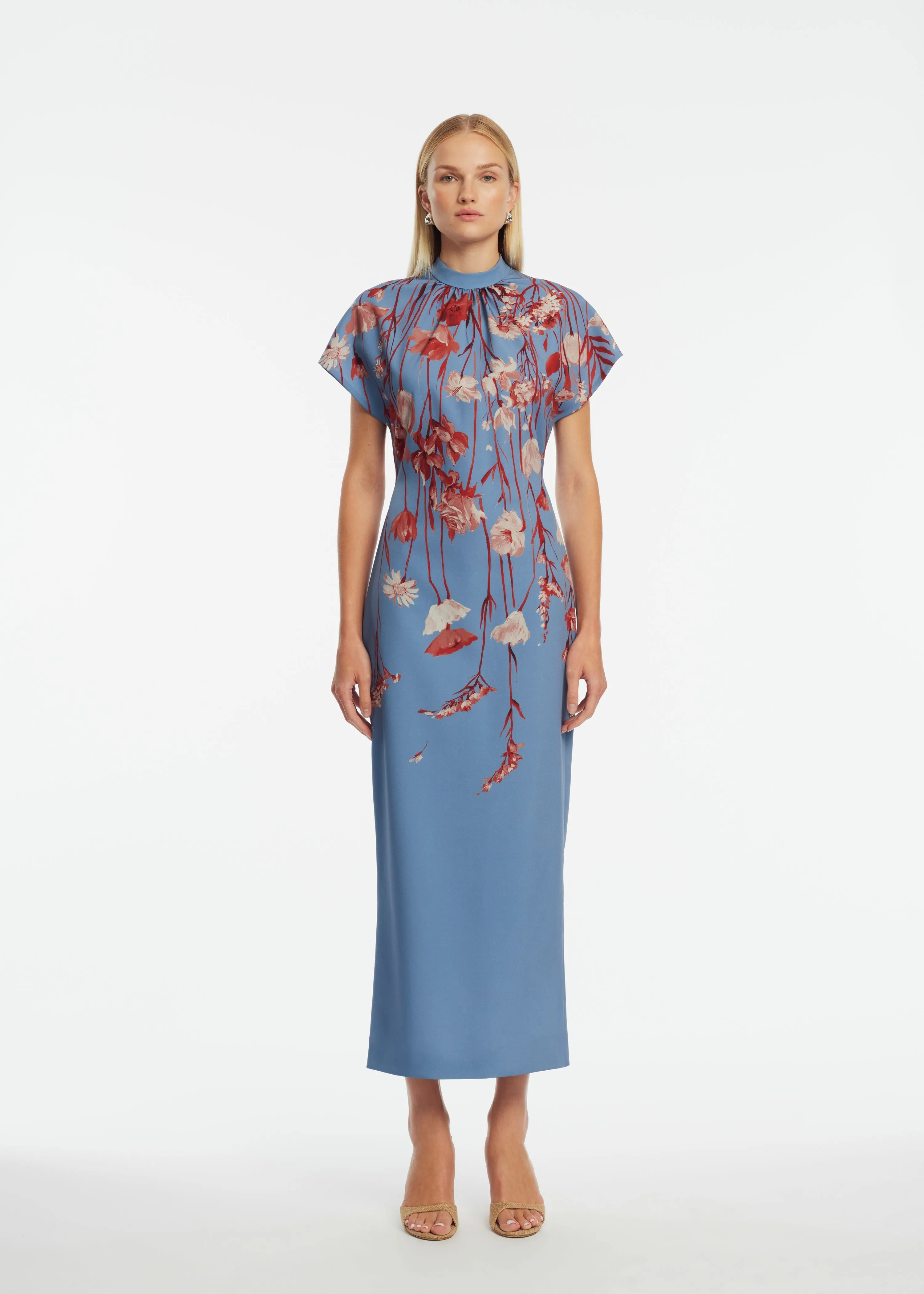 Floral Crepe Stella Dress sold by Lela Rose