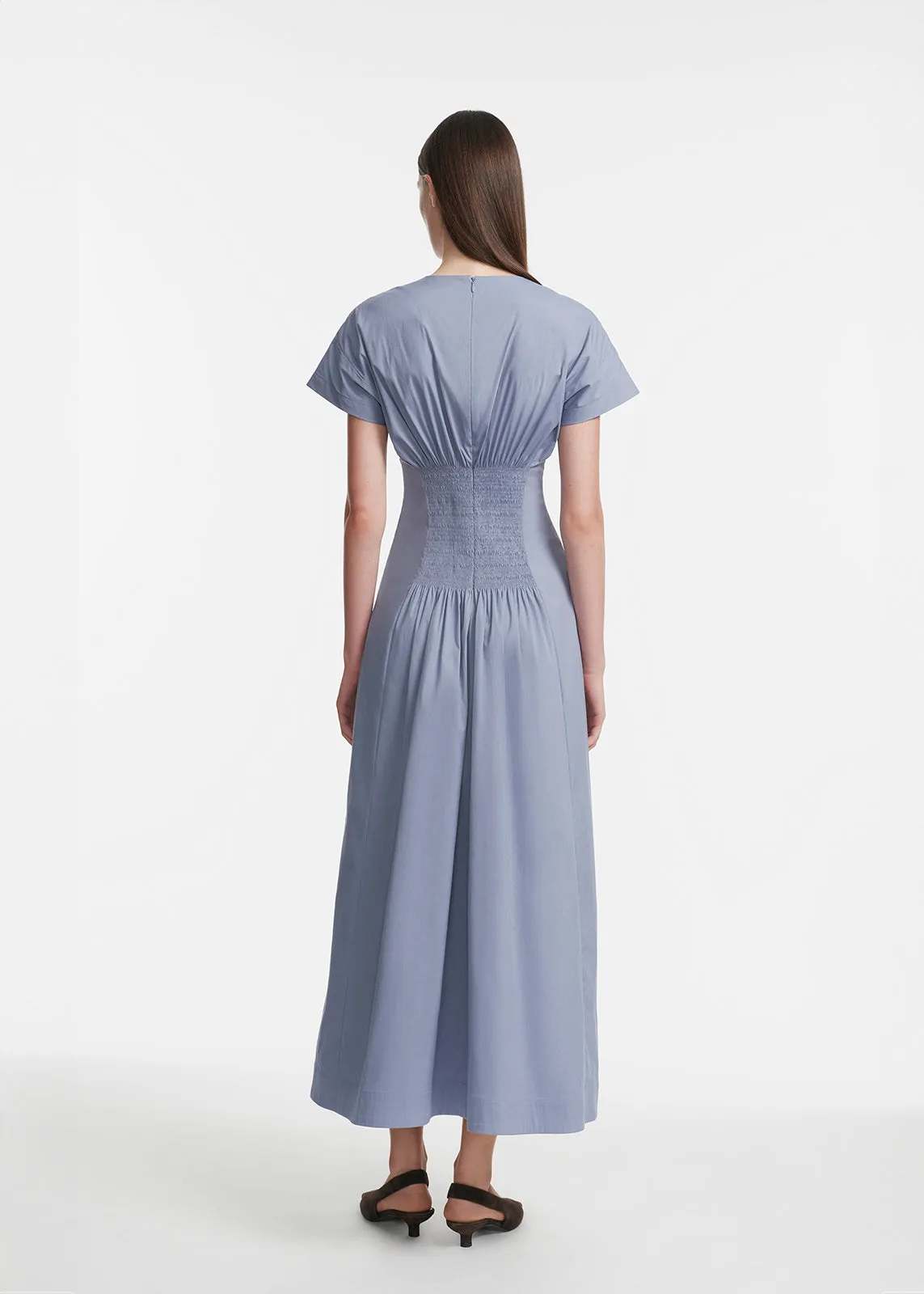 Cotton Poplin Smocked Back Dress sold by Lela Rose product image thumbnail 2