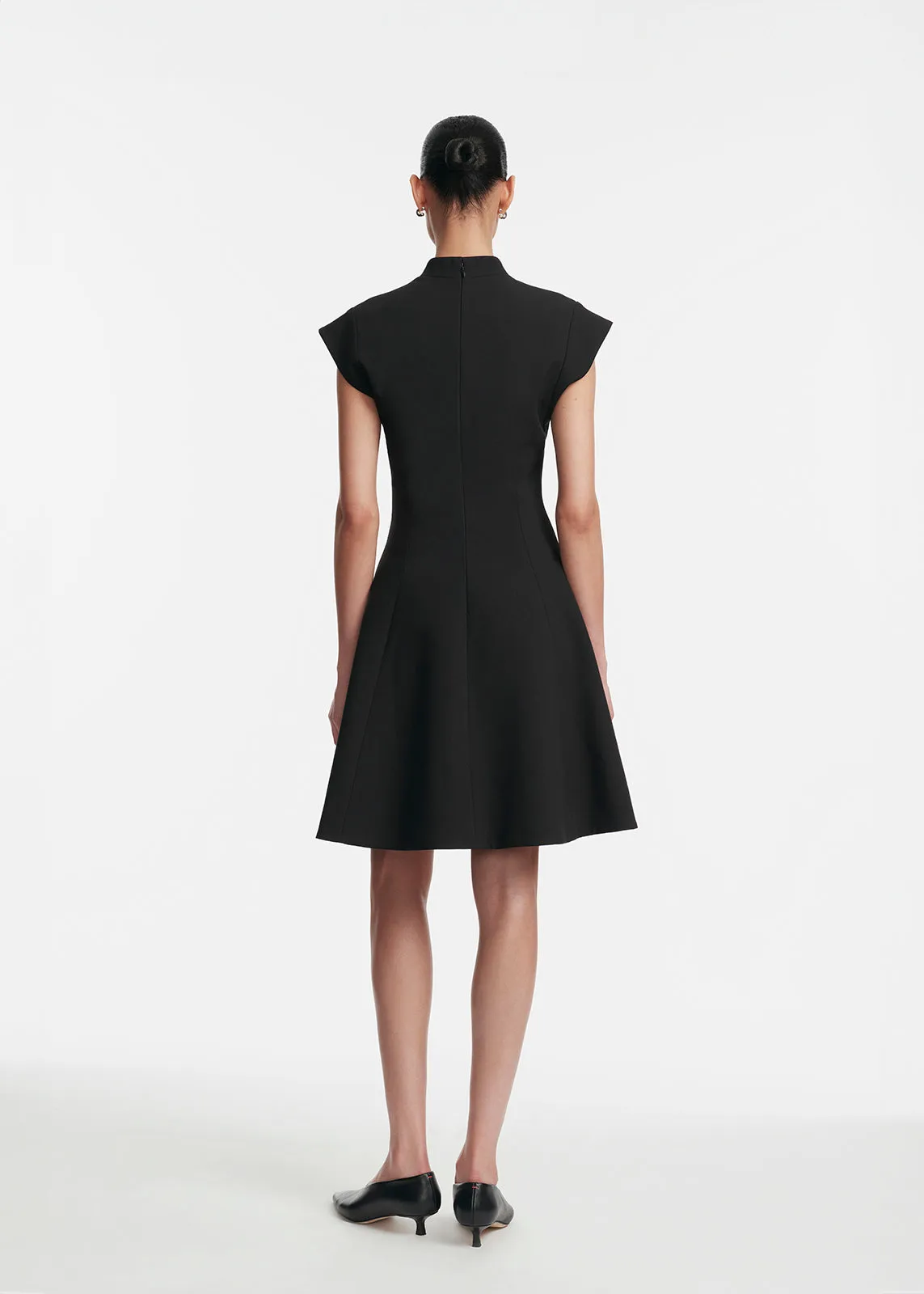 Fishing Lures Embroidered Stretch Twill Mini Dress sold by Lela Rose product image thumbnail 3