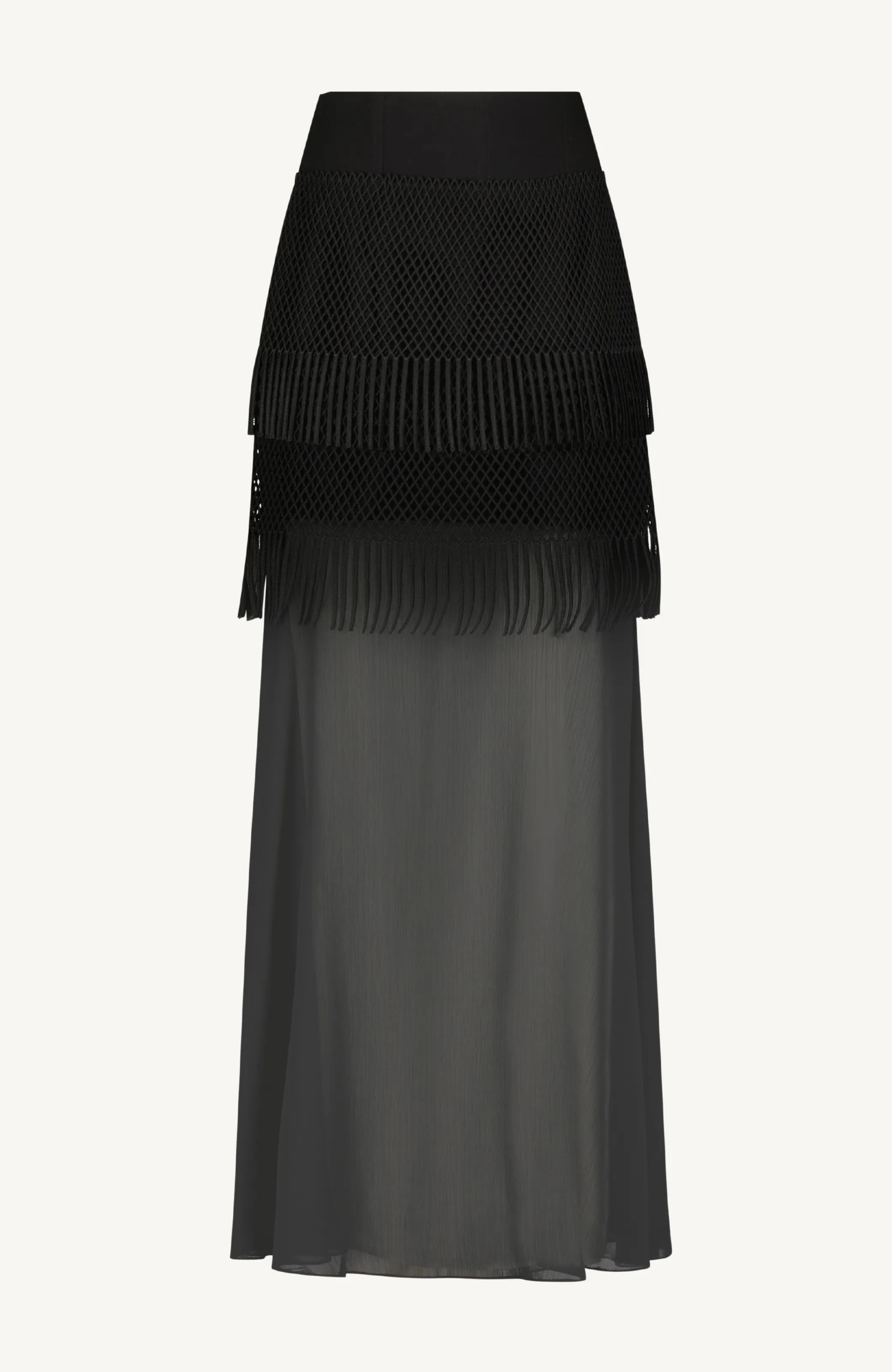 Macramé Lace Maxi Skirt sold by Lela Rose product image thumbnail 3