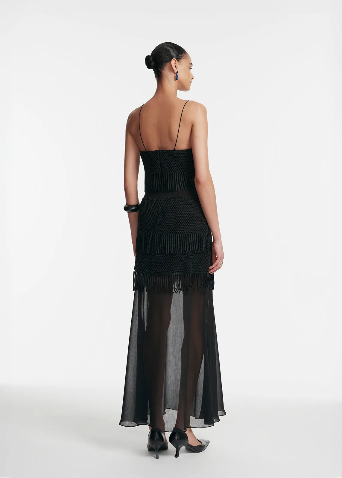 Macramé Lace Maxi Skirt sold by Lela Rose product image thumbnail 2