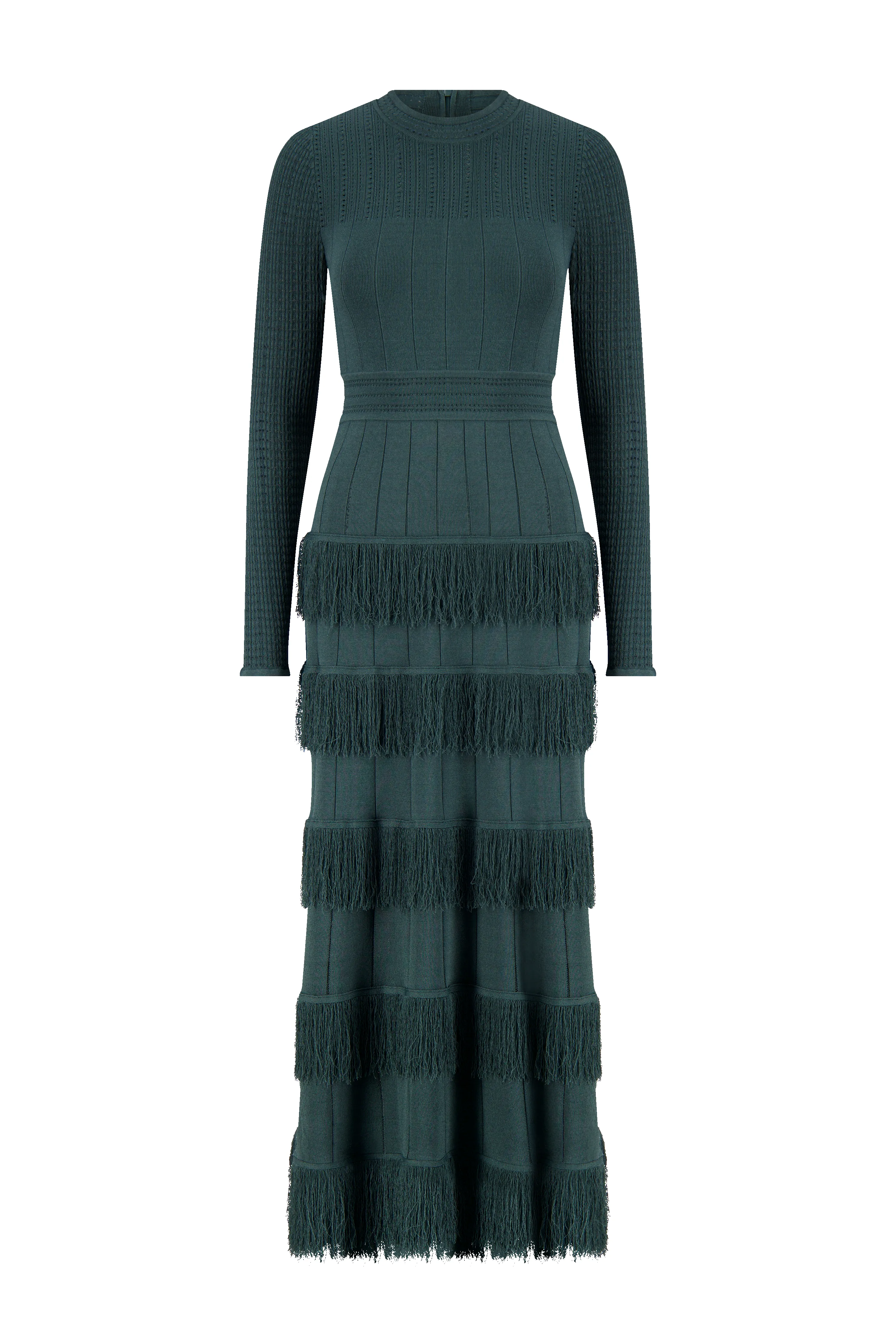 Fringe Detail Knit Piper Dress sold by Lela Rose product image thumbnail 4